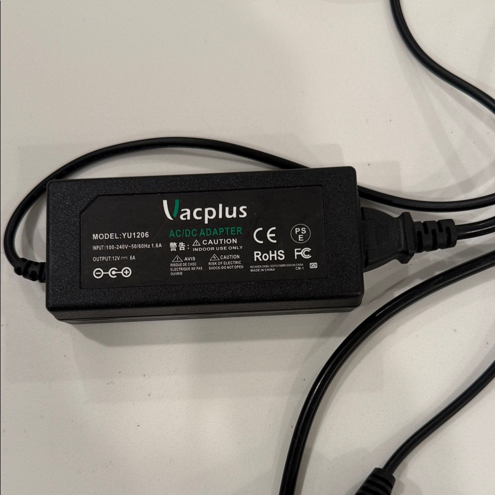 Black AC/DC Adapter